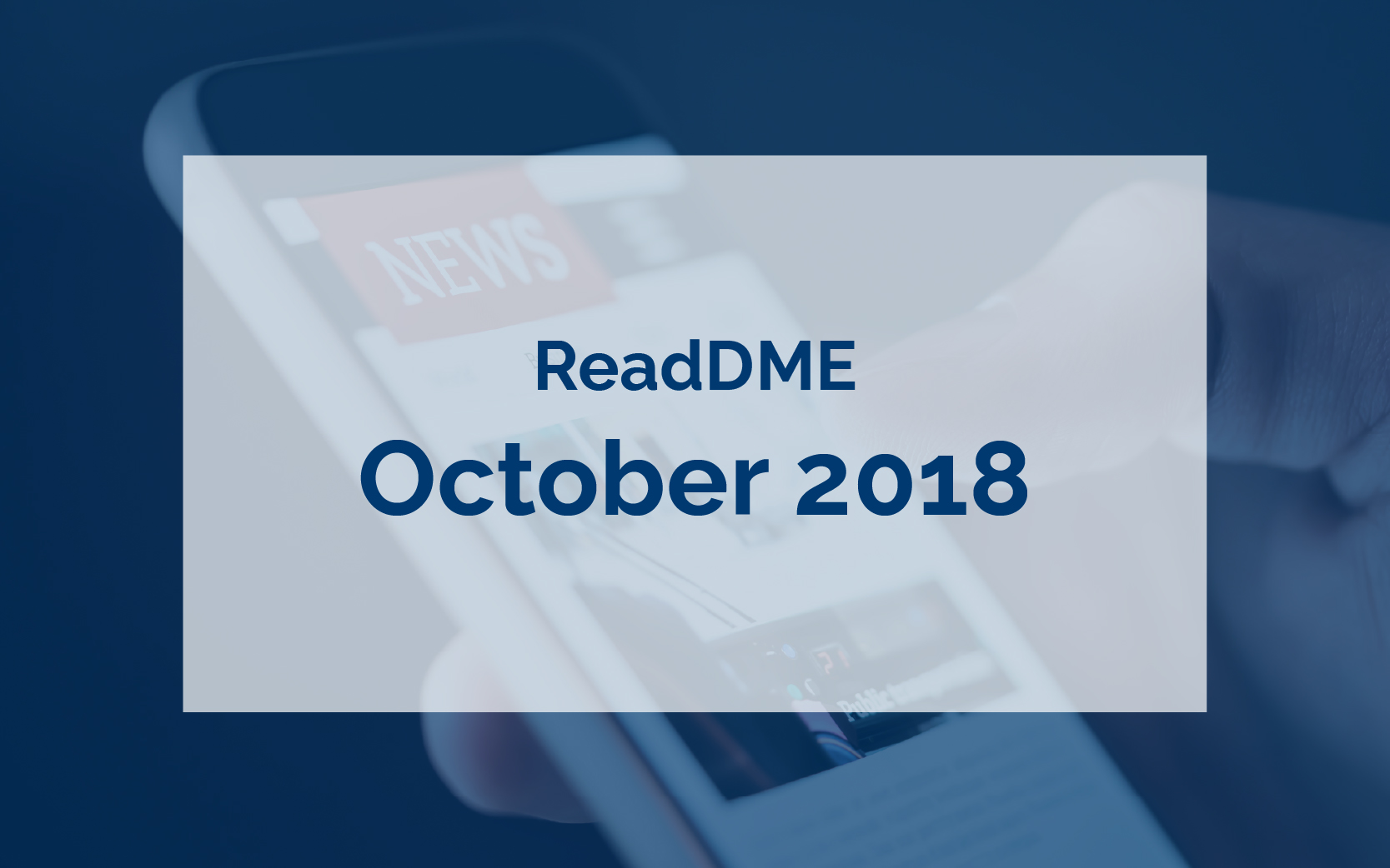 ReaDME News October 2018