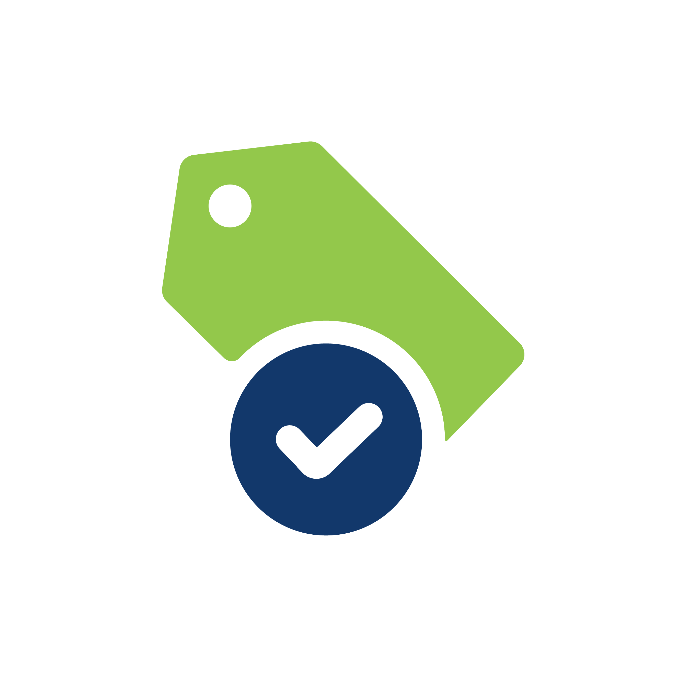 blue and green price tag icon