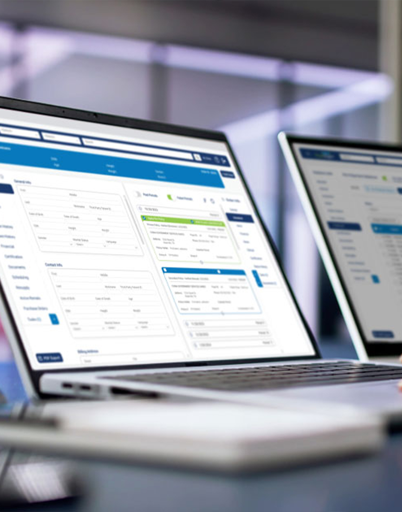 DME software on laptop