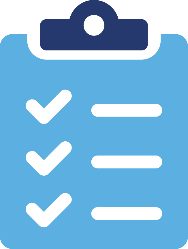 blue and green arrows and checkmark logo