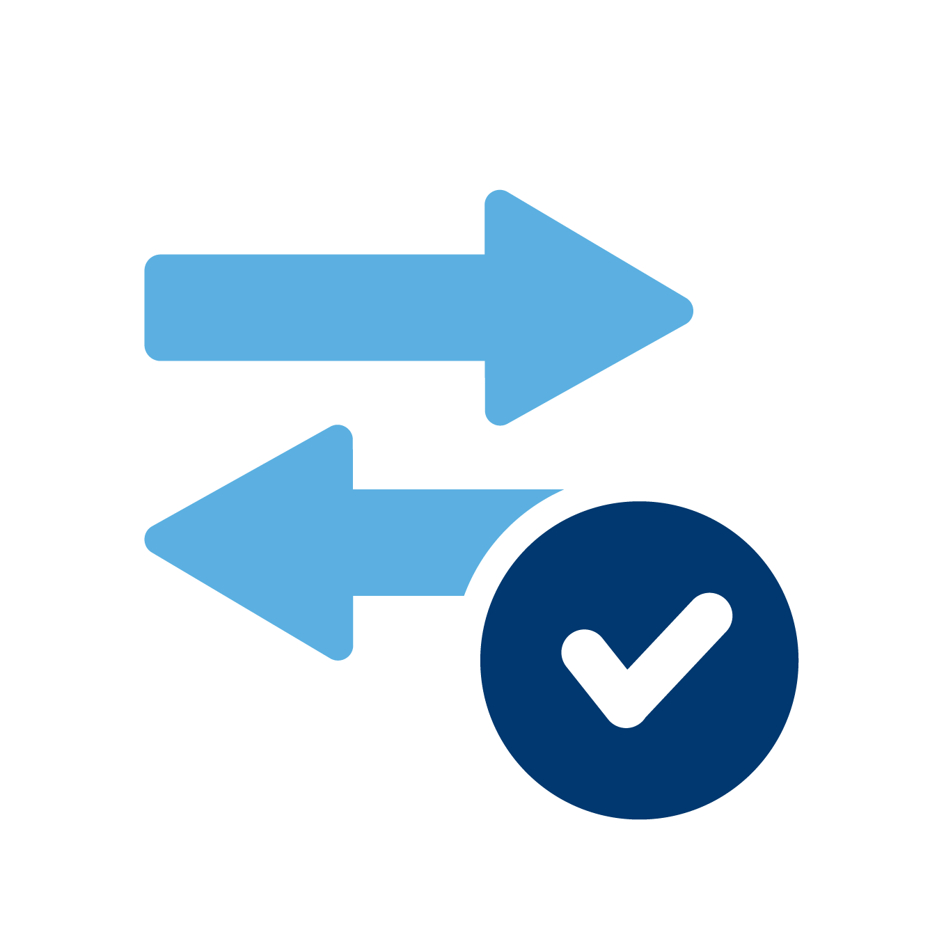 Paperwork with caution symbol icon