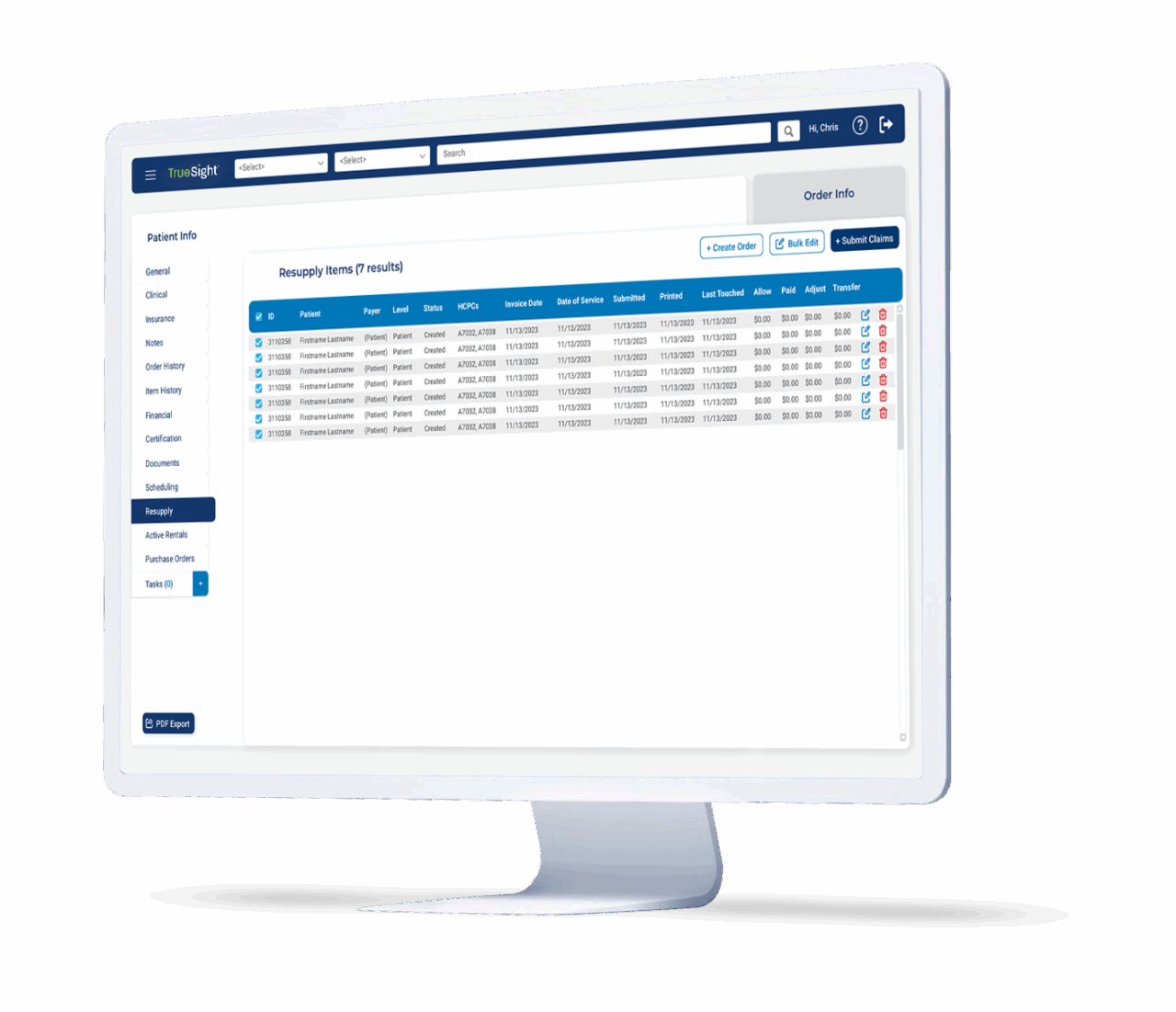 DME Billing Software | TrueSight