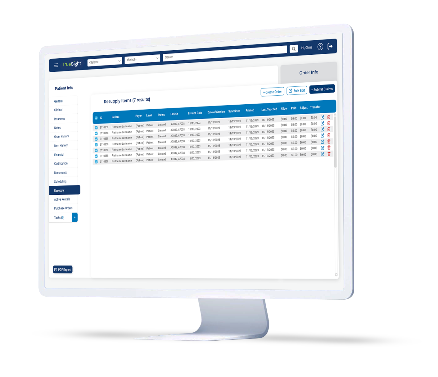TrueSight Software demo on desktop