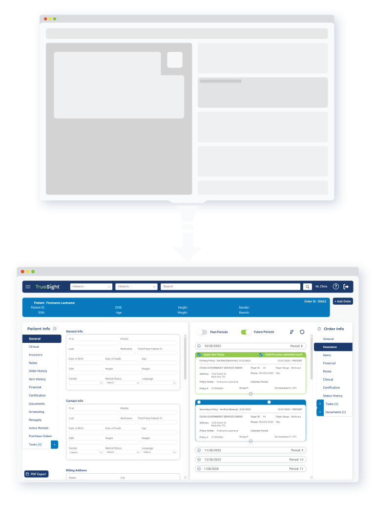animated gif of several truesight software pages