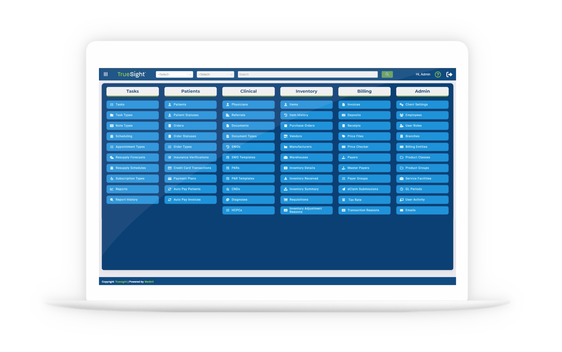 Truesight UX on laptop