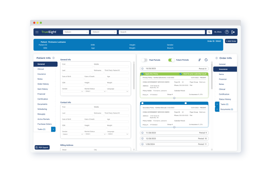 truesight software ui screenshot