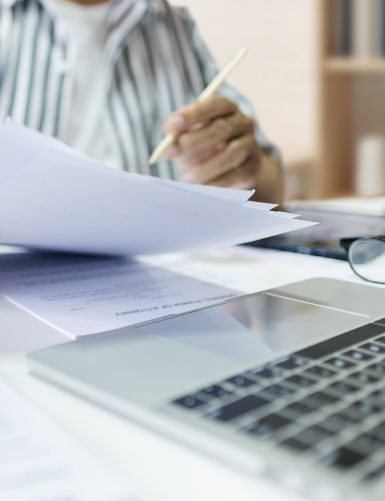 reviewing billing documents